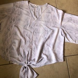 Mauve snakeprint top